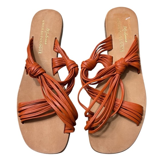 ATHROPOLOGIE MATISSE Orange Sandals NEW Size 10 — GORGEOUS SUMMER STAPLE!!! - Picture 4 of 9